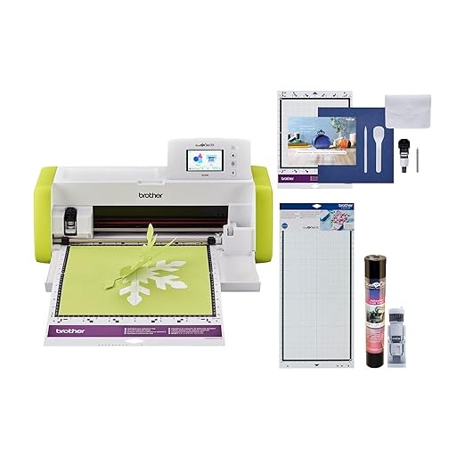 Brother ScanNCut SDX85 Electronic DIY Cutting Machine with Scanner (Lime Green), Make Vinyl Wall Art, Appliques, Homemade Cards and More with 251 Included Patterns with Bonus Accessories