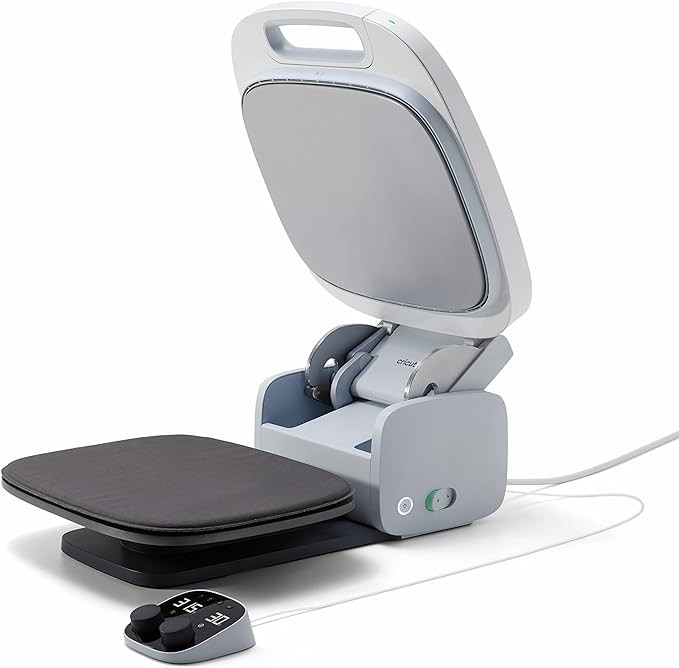 Cricut Autopress- Professional Automated Heat Press for T-Shirts, Decor, Home-Friendly Design, Commercial-Level Capabilities, Large Ceramic-Coated Heat Plate, Time-Saving Features (15" x 12"), White